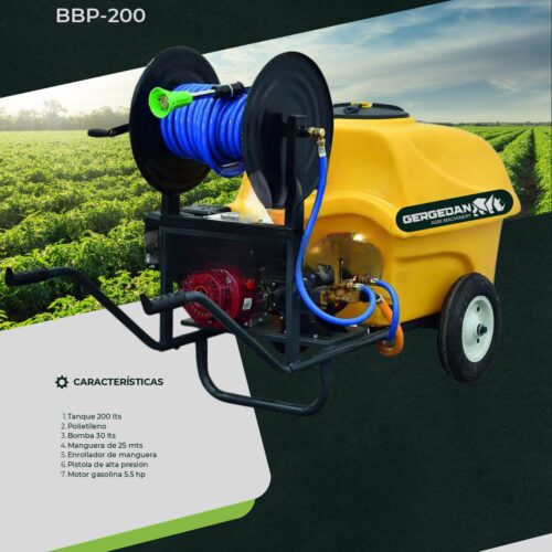 Aspersora Agrícola Portátil con motor de gasolina BBP-200 – Gergedan Agri Machinery